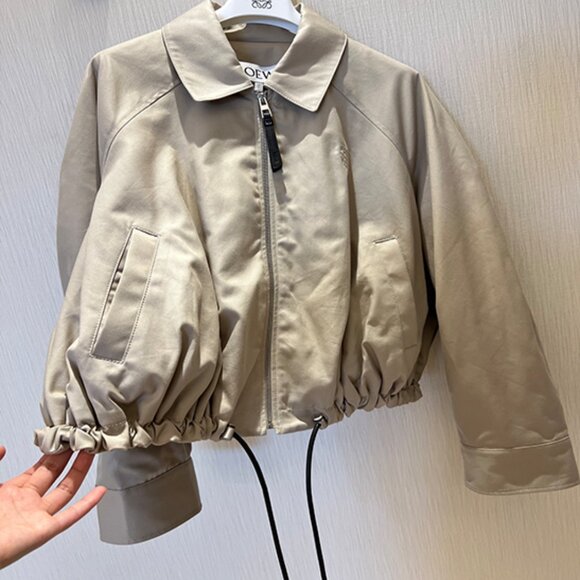 Loewe Women's Natural Relaxed Fit Balloon Jacket - Picture 5 of 11